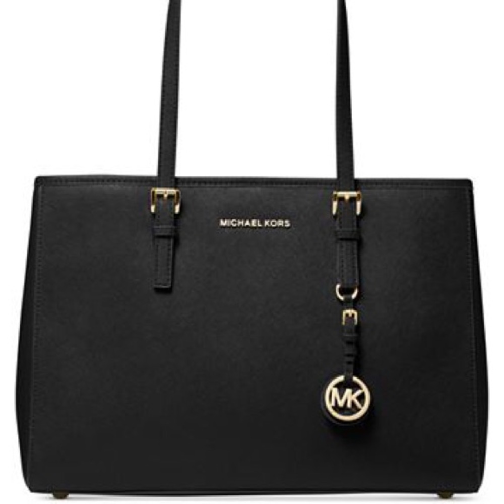 Michael Kors black leather purse